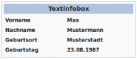 Infobox im MediaWiki